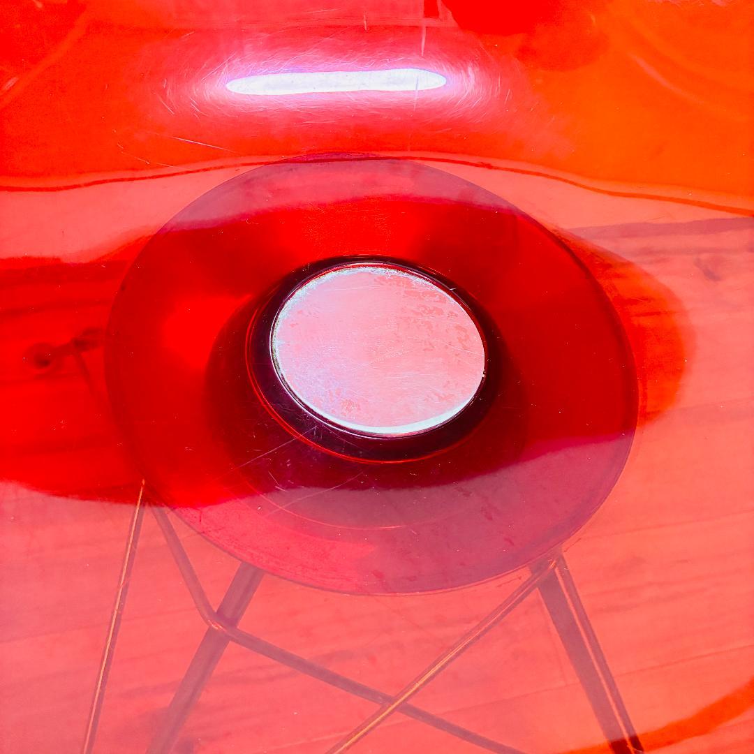 Kartell　カルテル　ERO S エロエス　クリアレッド　チェア　椅子