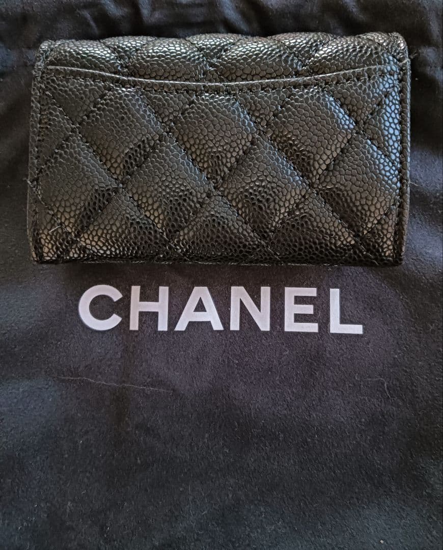 CHANEL ブラックレザー ケース　ノベルティ