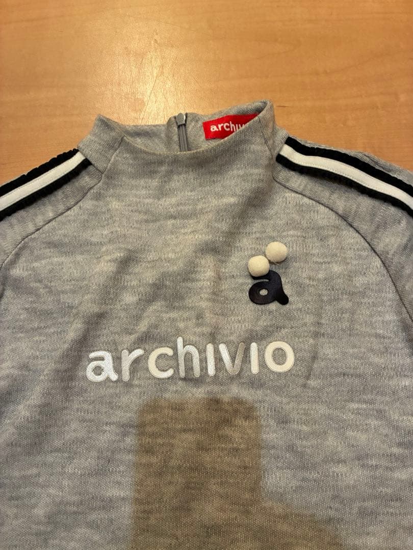 archivio 長袖ハイネックスカート付きドレス