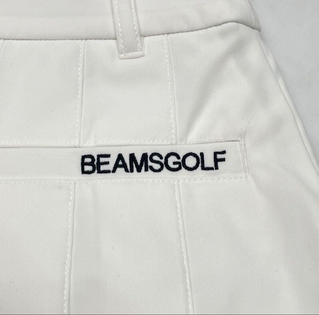 【美品】BEAMSGOLF ビームスゴルフ ホワイト プリーツスカート