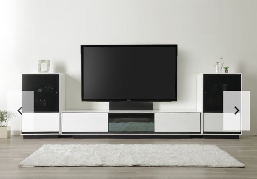 モダン ホワイト テレビ台　ローボード　完成品