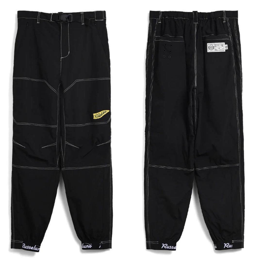 新品 ラッセルノ ゴルフ ウィンド ストップ ロング パンツ ブラック L 5