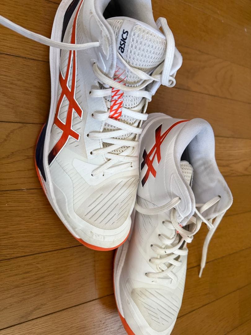 ASICS バレーボールシューズ ホワイト/オレンジ