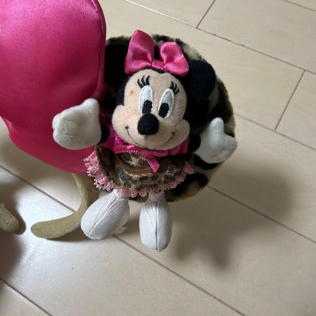 ディズニー　ヒョウ柄　カチューシャ　ミニーちゃん