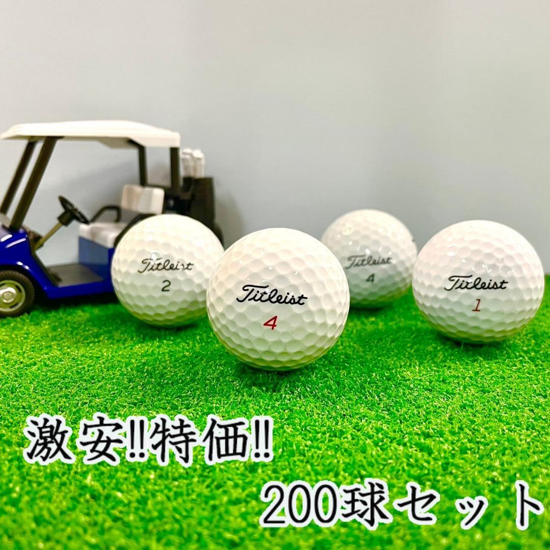 202 ロストボール タイトリスト 各種混合 ホワイト 200球 B