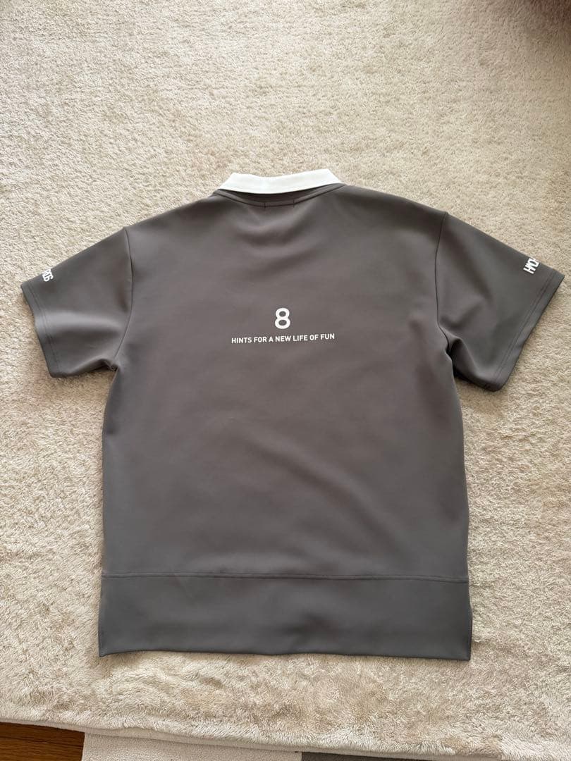 8YARDS グレー M ゴルフシャツ