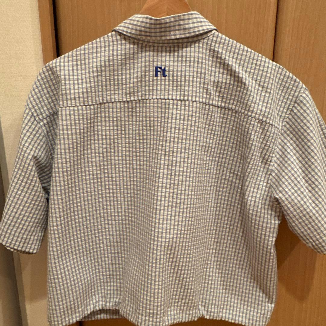 R.E.M GOLF チェック柄 半袖シャツとスカートのセットアップ