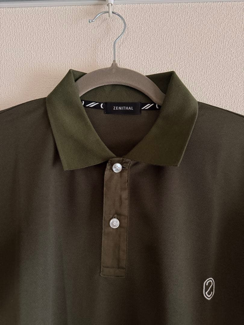 【美品】ZENITHAL ビッグポロシャツ ユニセックス カーキ