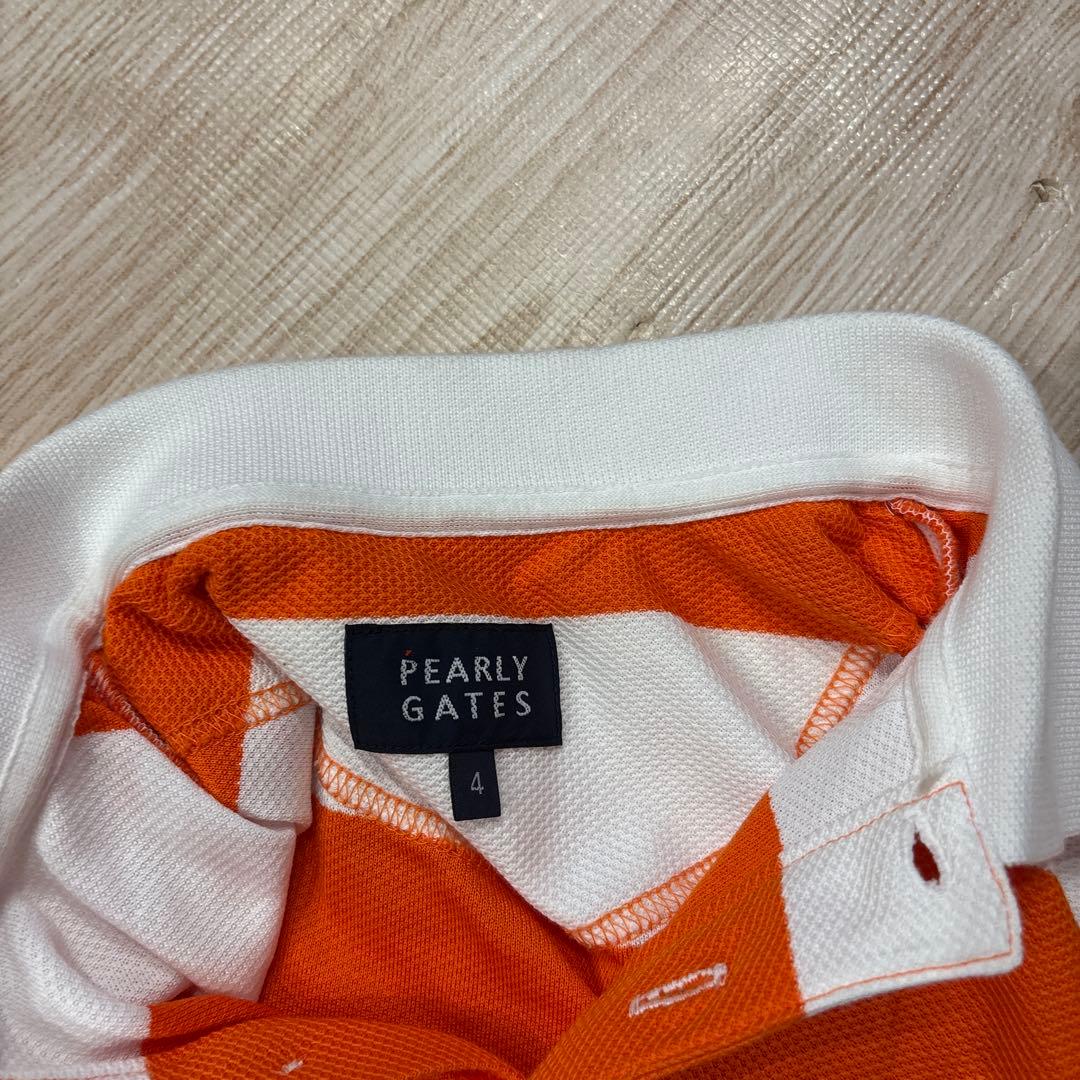 PEARLY GATES ボーダーポロシャツ
