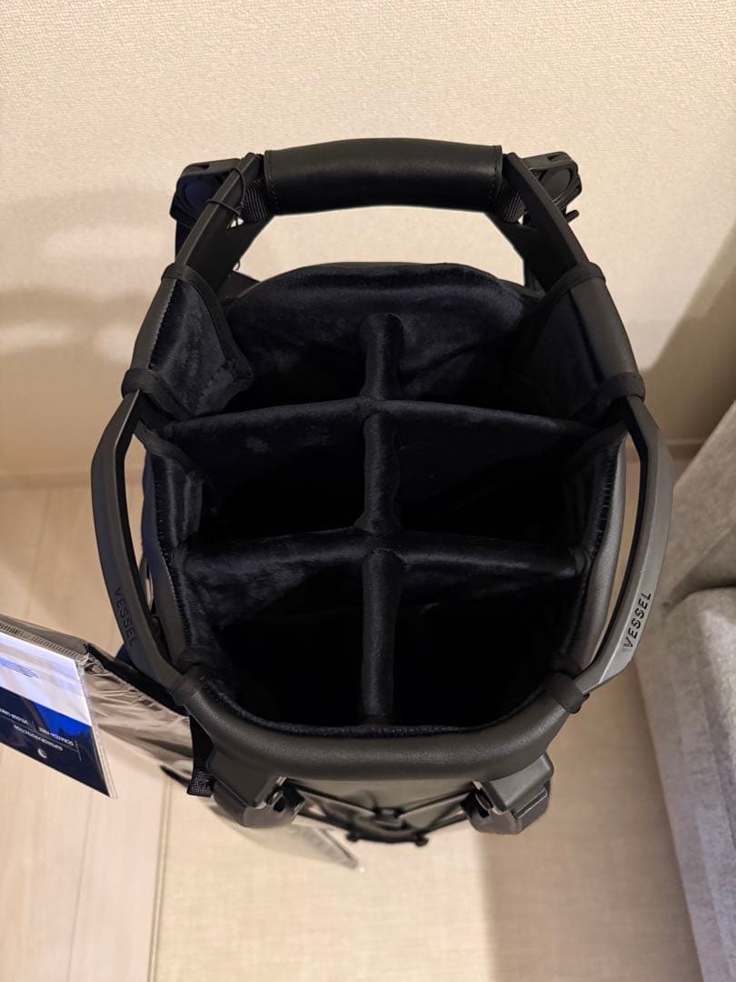 【新品未使用】VESSEL 5.0 Pro クロコブラック　キャディバッグ