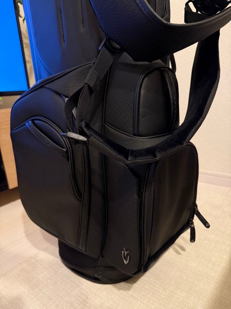 【新品未使用】VESSEL 5.0 Pro クロコブラック　キャディバッグ