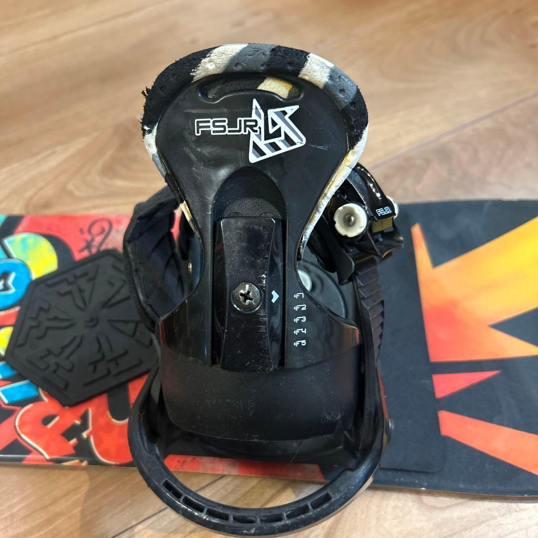 BURTONキッズスノーボード90センチサイズ ビンディング付き