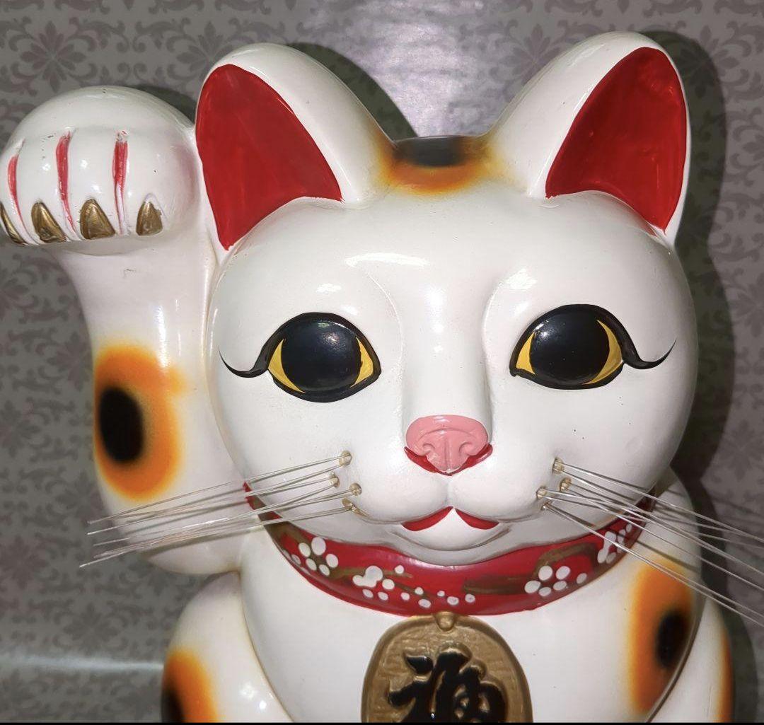 招き猫貯金箱　福寿　レトロ貯金箱　招き猫グッズ　縁起物　お金招き　福猫　置物
