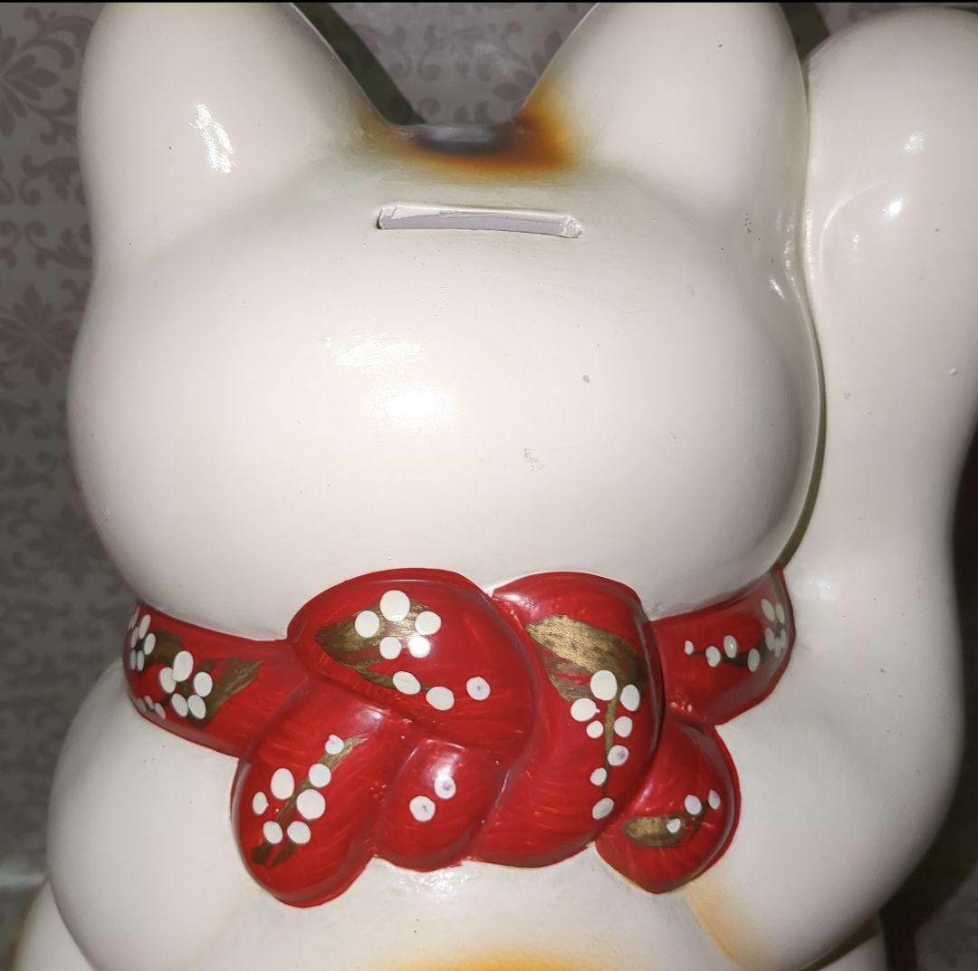 招き猫貯金箱　福寿　レトロ貯金箱　招き猫グッズ　縁起物　お金招き　福猫　置物