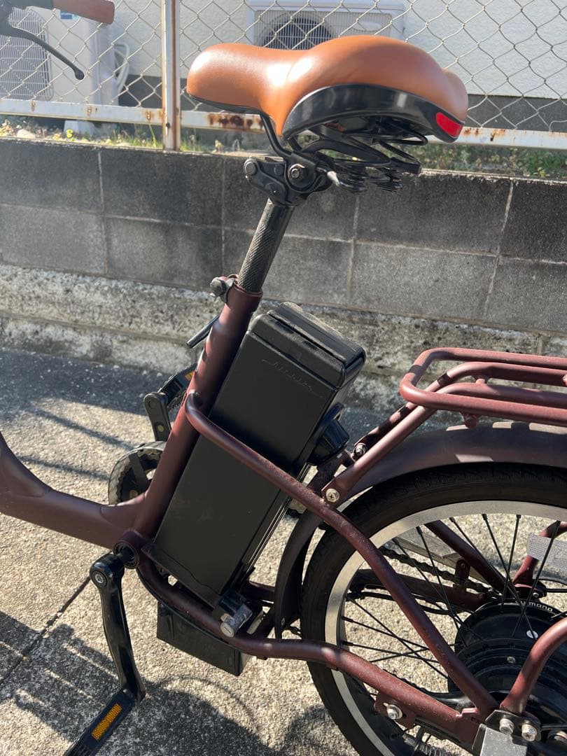 air bike 20インチ　電動アシスト自転車 ブラウン 前面バスケット