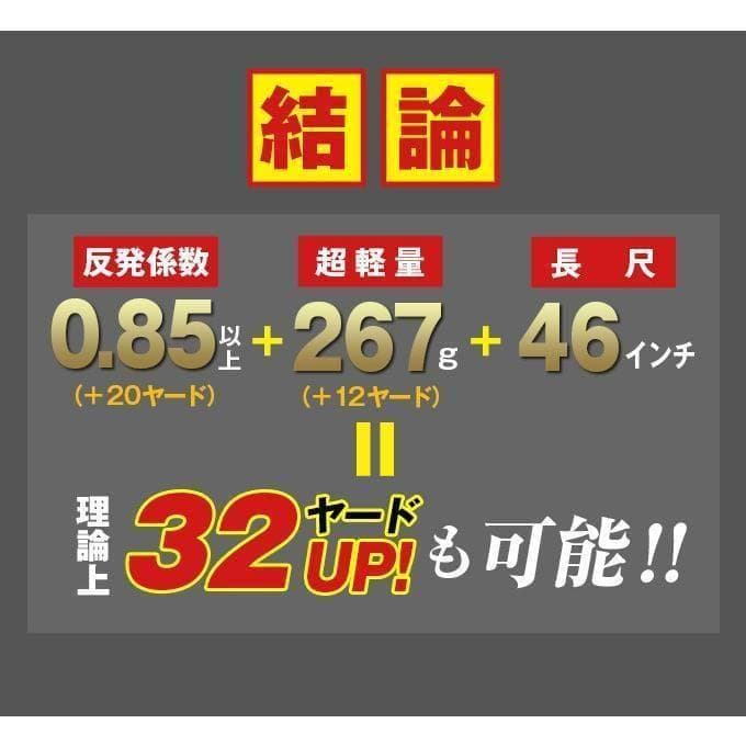 新品 高反発ドライバー ダイナミクスプレステージ 軽量プレミア飛匠・極シャフト