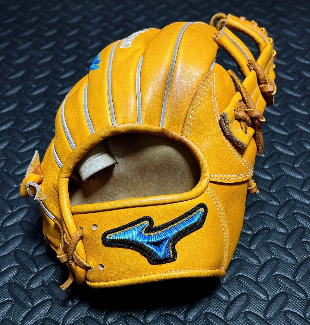 日本製 ミズノプロ ダイバーシティブルー オーダー 軟式 内野手用 グローブ