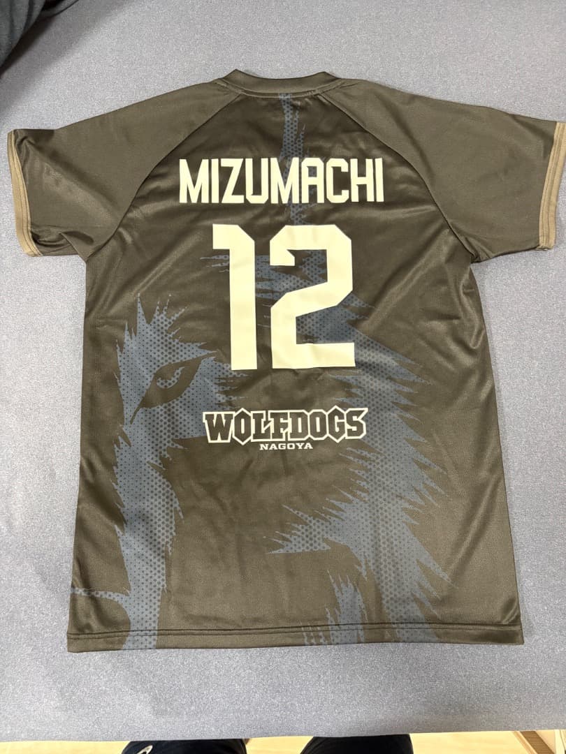 ウルフドックス名古屋2025-26 水町泰杜♯12 黒ユニフォーム　Lサイズ