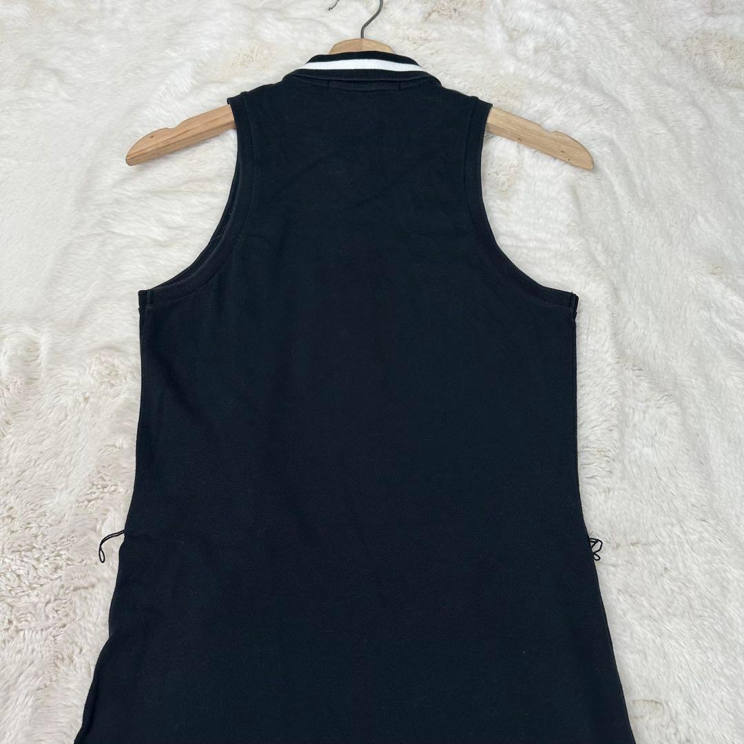 ✨美品✨ラルフローレンゴルフ ノースリーブポロワンピース 黒S スポーティー