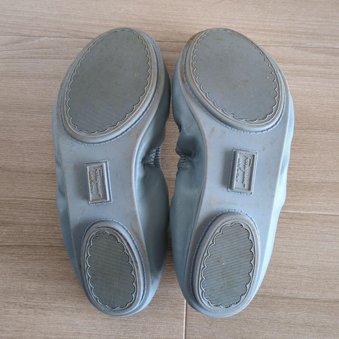 SalvatoreFerragamo レザーフラットシューズ