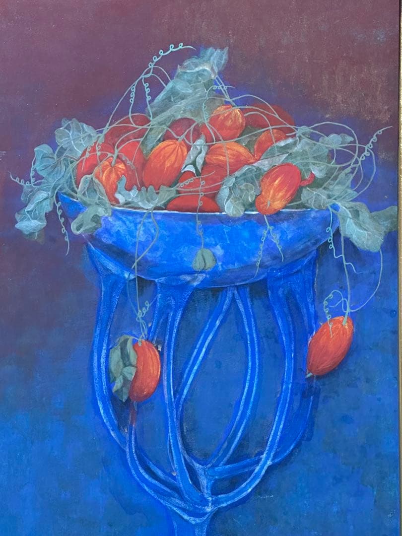 貴重M10号額縁　果物と植物の静物画　日本画　静物画　美術品　ア-ト インテリア