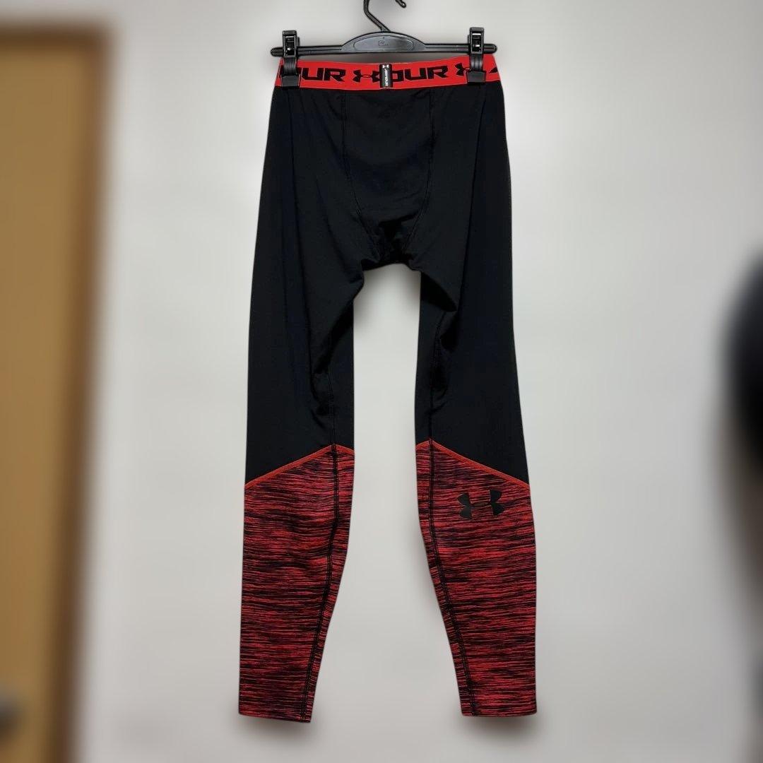 Under Armour メンズタイツ XL ブラック/レッド