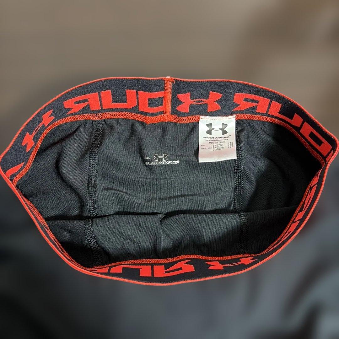 Under Armour メンズタイツ XL ブラック/レッド