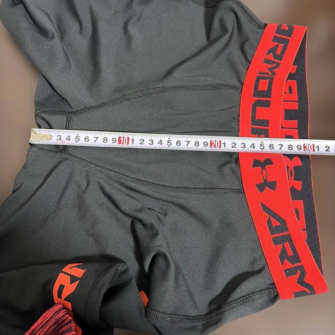 Under Armour メンズタイツ XL ブラック/レッド