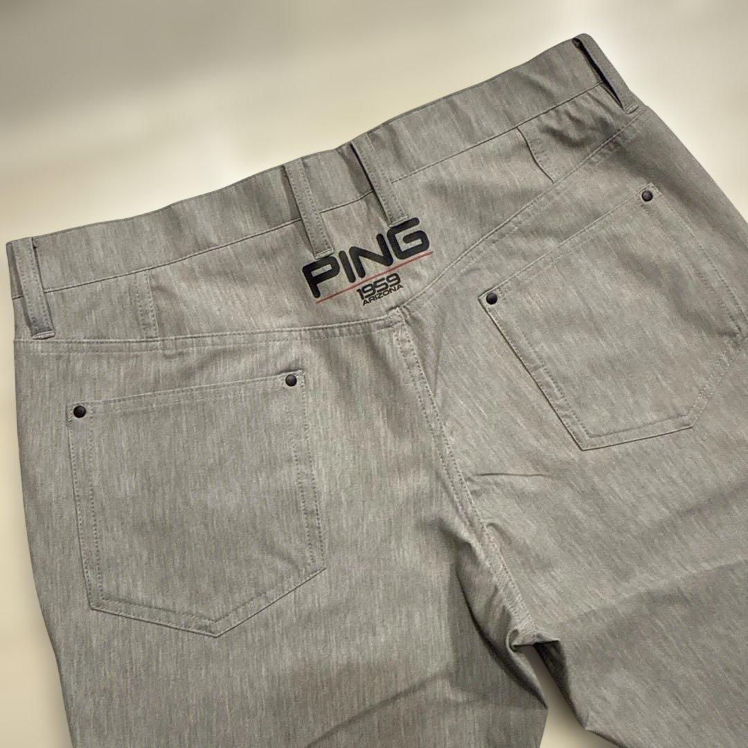 ping ピン　メンズ　4way ストレッチ　ロング　パンツ　LL ライトグレー