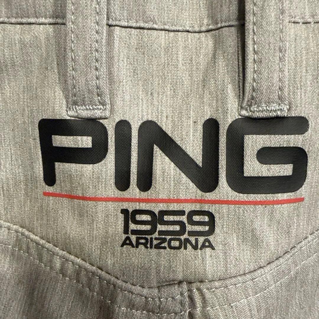 ping ピン　メンズ　4way ストレッチ　ロング　パンツ　LL ライトグレー