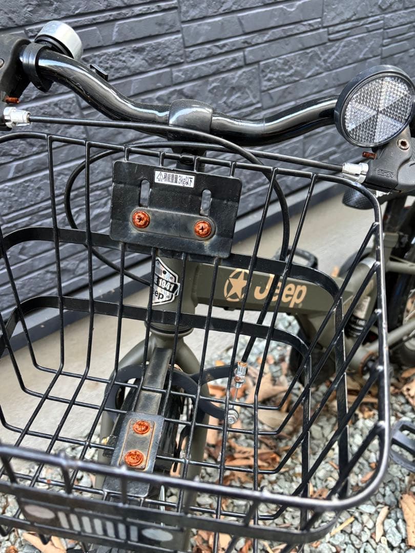 補助輪付き　Jeep 子供用自転車 18インチ　色オリーブ　Used サビあり