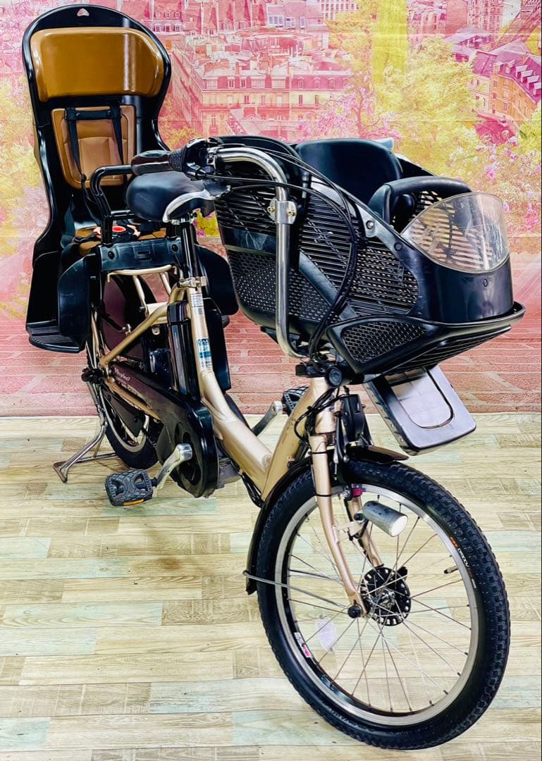 ZK3698 電動自転車 ブリヂストン アンジェリーノ 子供乗せ 20インチ
