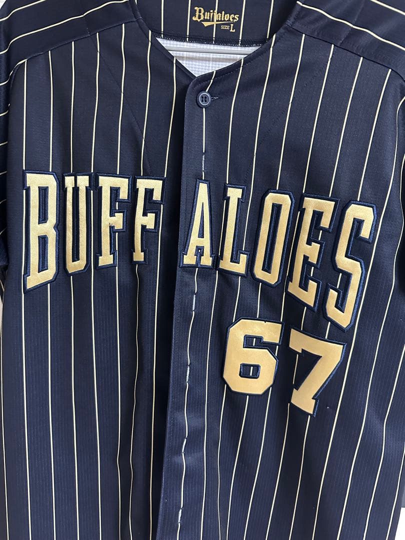 オリックスバファローズ　中川圭太選手　サードユニフォーム　Lサイズ