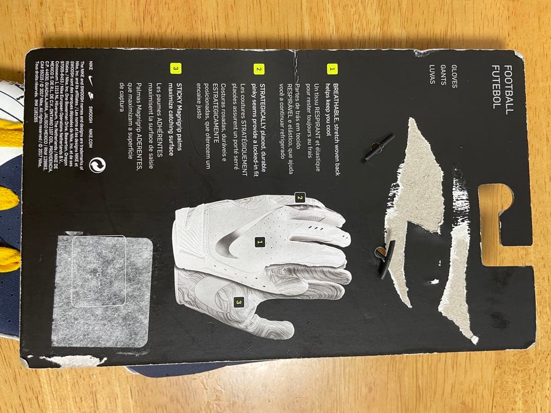 アメフト　グローブ Nike Vapor Jet Gloves XL