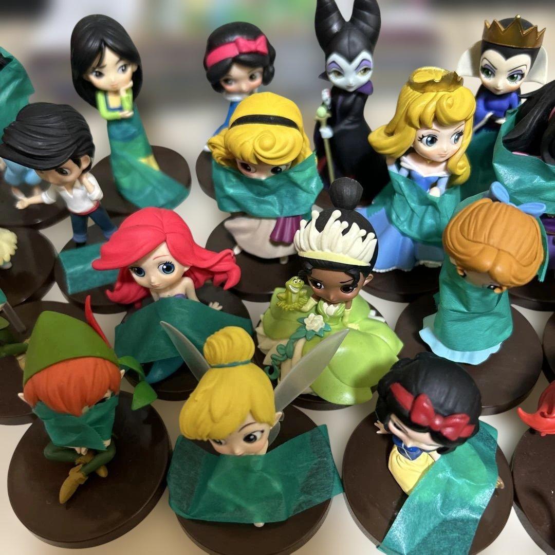 ディズニープリンセス Qposketフィギュアセット 24体
