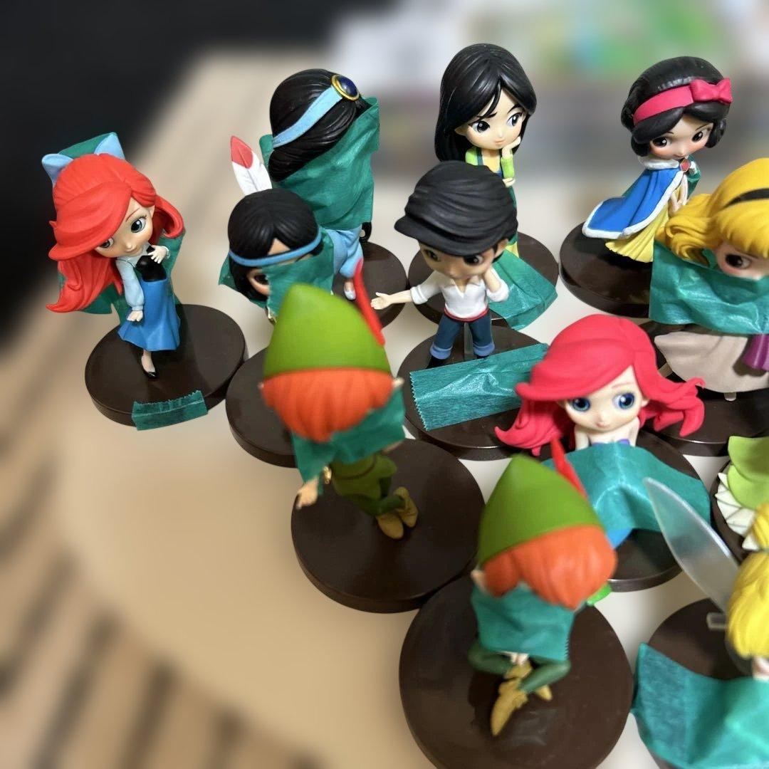 ディズニープリンセス Qposketフィギュアセット 24体