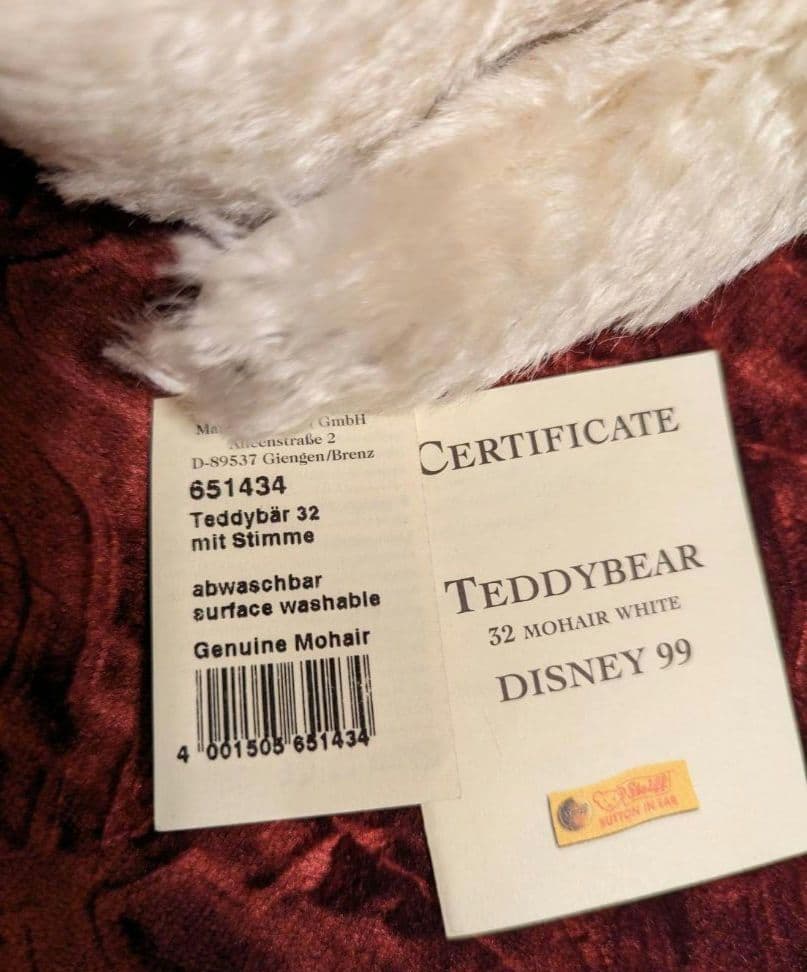 マルガレーテシュタイフ Margarete Steiff Teddy Bear