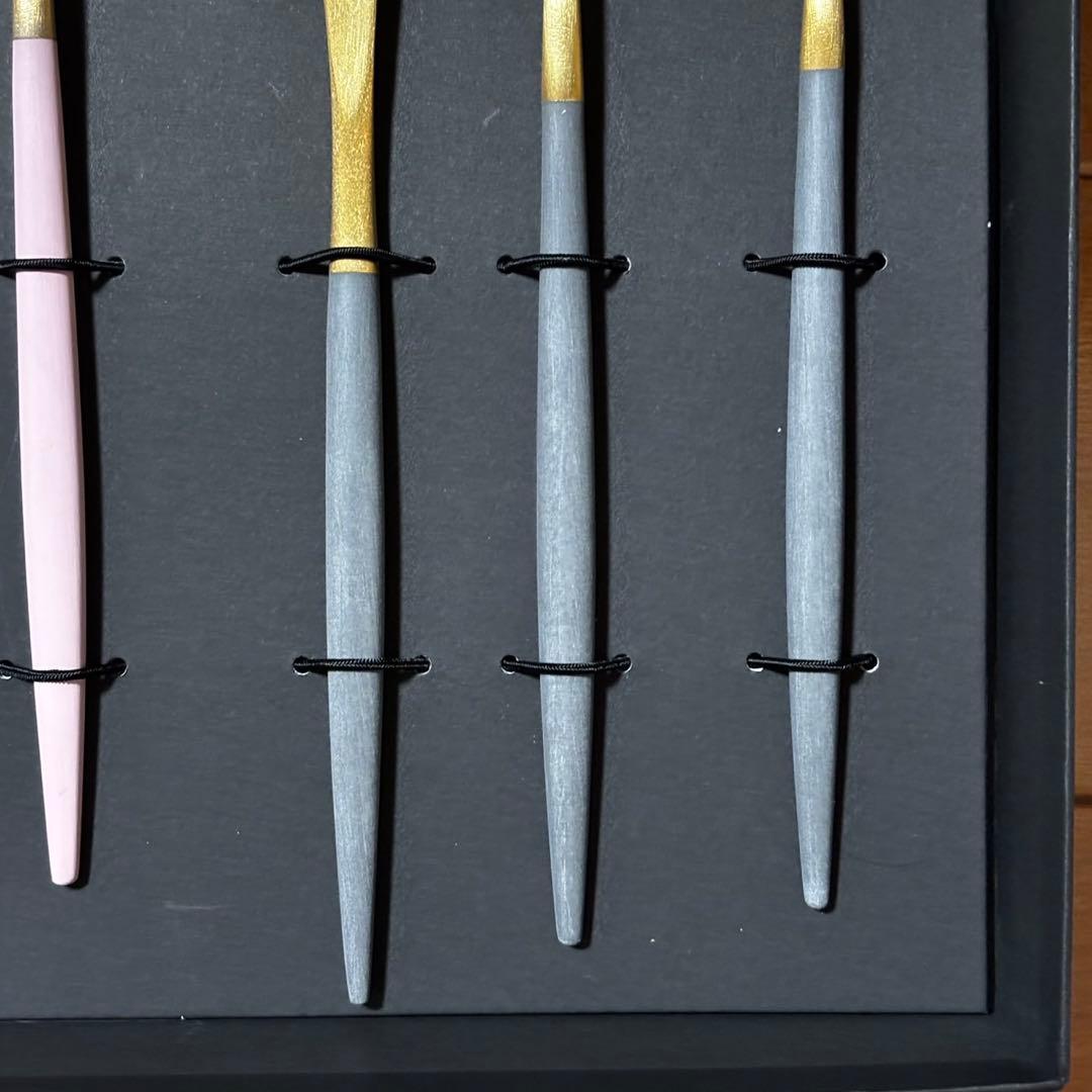 新品 クチポール ゴールド　スプーン フォーク ナイフ 6pセット