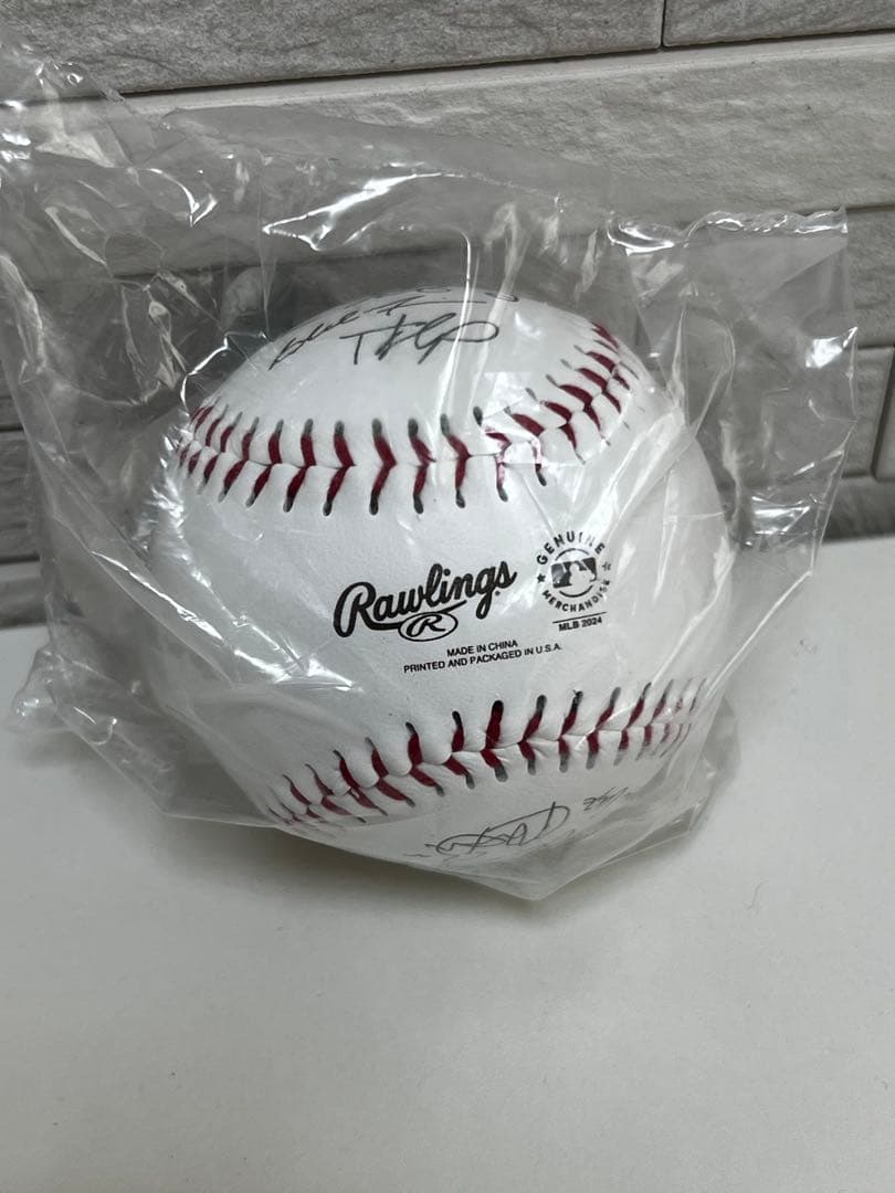 大谷翔平 2024年ワールドシリーズ 限定 記念ボール ドジャース【新品未開封】