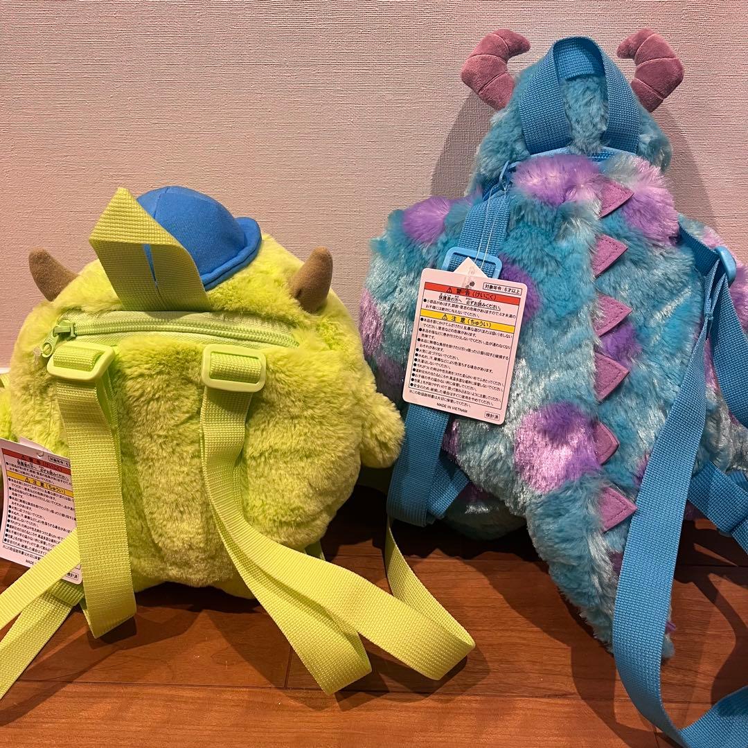 希少 新品タグ付き モンスターズインク マイク サリー リュック 2SET