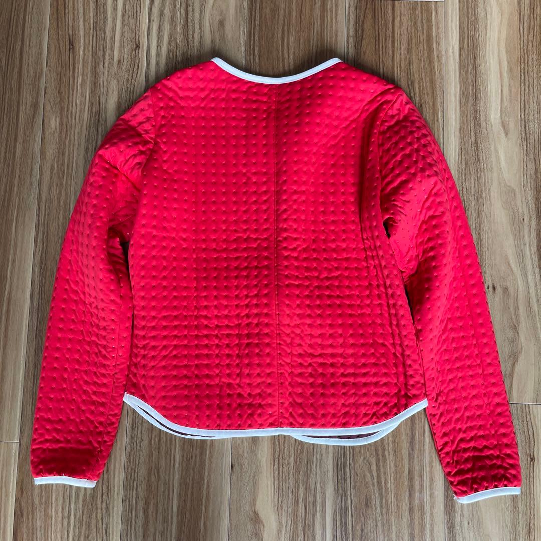 adidas キルティングジャケット M レッド