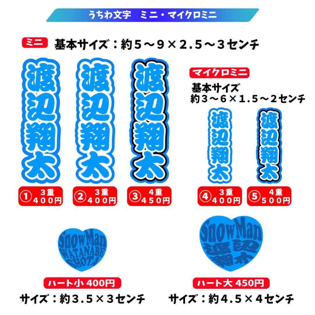 あずよも 　ミニうちわ文字　ステッカー