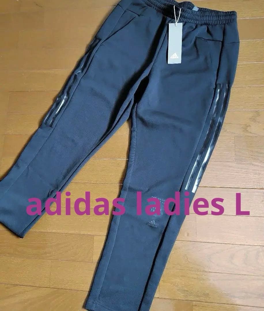 adidas ジャージ　BLACK レディースL size