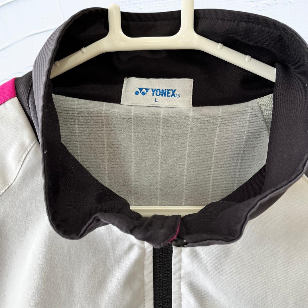 YONEX ウォームアップウェア L ヒートカプセル 白/黒/グレー/ピンク