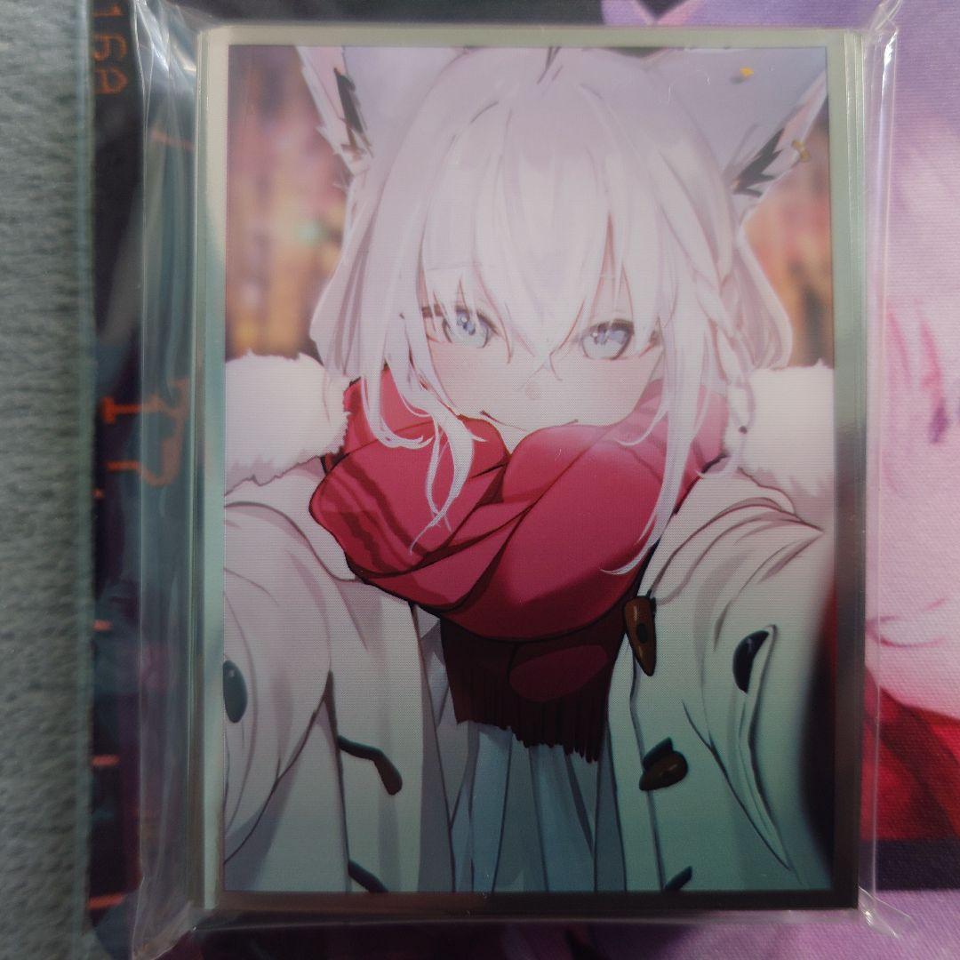 α1 ホロライブ マフラー&コート&笑顔 白上フブキ スリーブ&プレイマット