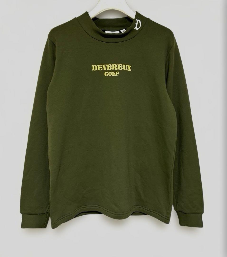 新品【デヴァローゴルフ】レディース 裏起毛 デルタモックネック 長袖Tシャツ Ｍ