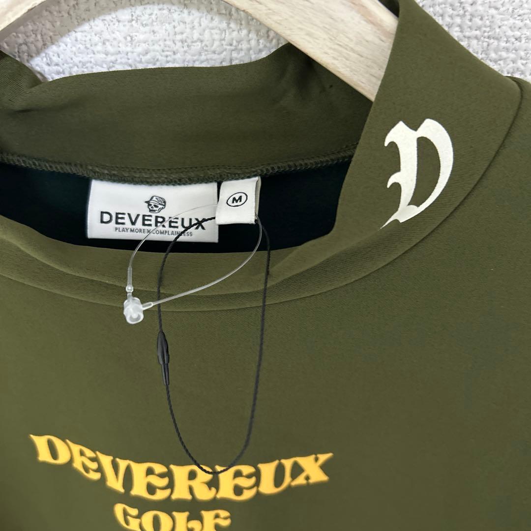 新品【デヴァローゴルフ】レディース 裏起毛 デルタモックネック 長袖Tシャツ Ｍ