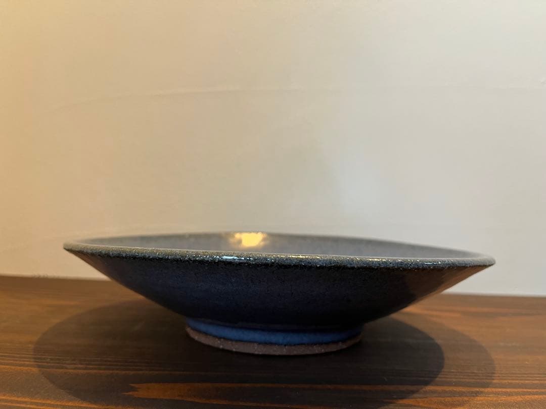 小澤基晴さん　すみれ８寸カレー皿　１枚　作家さん器　未使用品