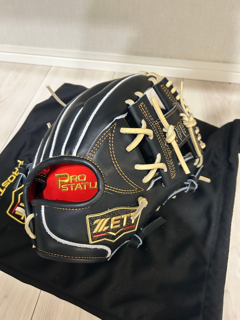 ZETT 硬式内野　今宮296型　未使用品　オーダー　日本製　Nブラック　グラブ