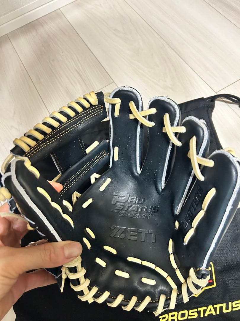 ZETT 硬式内野　今宮296型　未使用品　オーダー　日本製　Nブラック　グラブ